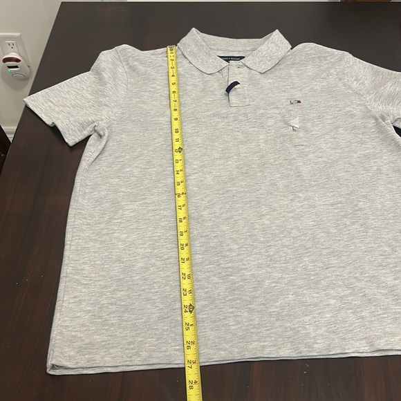 Tommy Hilfiger Custom Fit Polo Shirt Grey Short Sleeve Moisture Wicking NWT - Picture 11 of 14